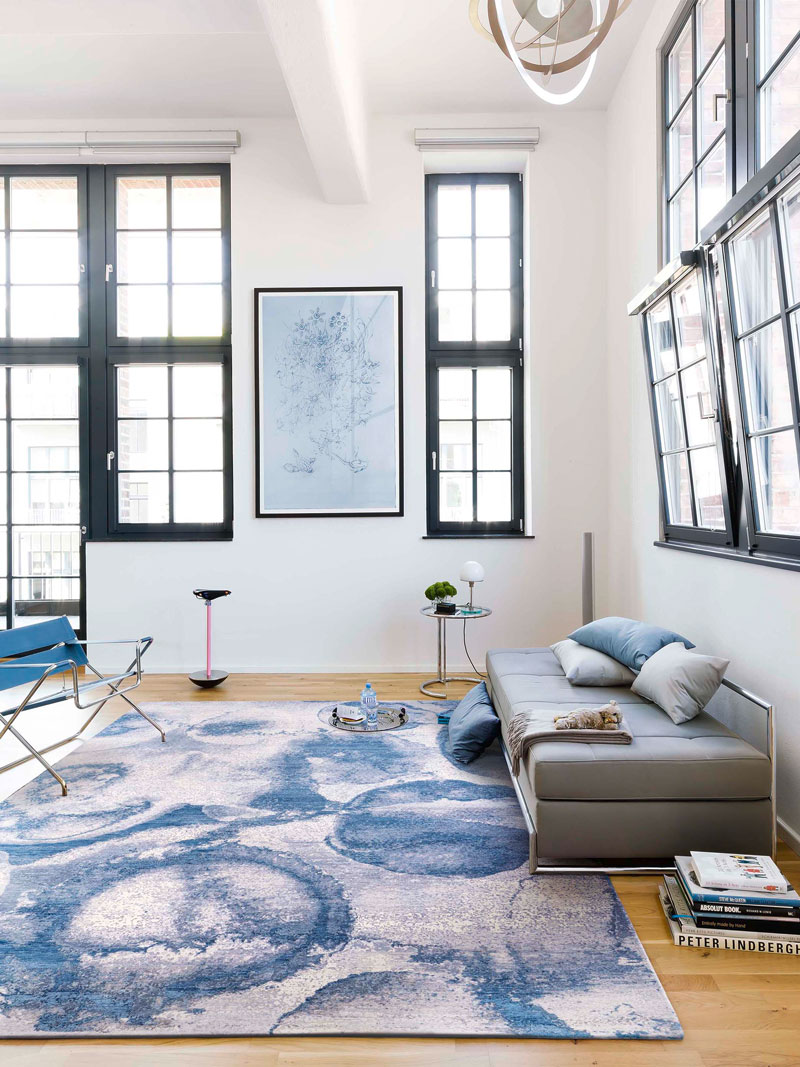 Splash Galileo handgemaakt luxe tapijt | Maat: 122 × 183 cm
