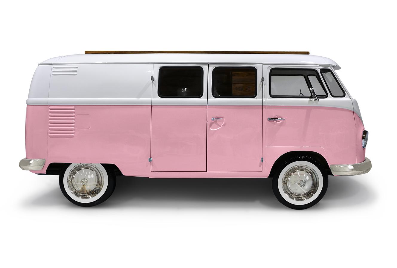 Ensemble de lit caravane Voyageur rose