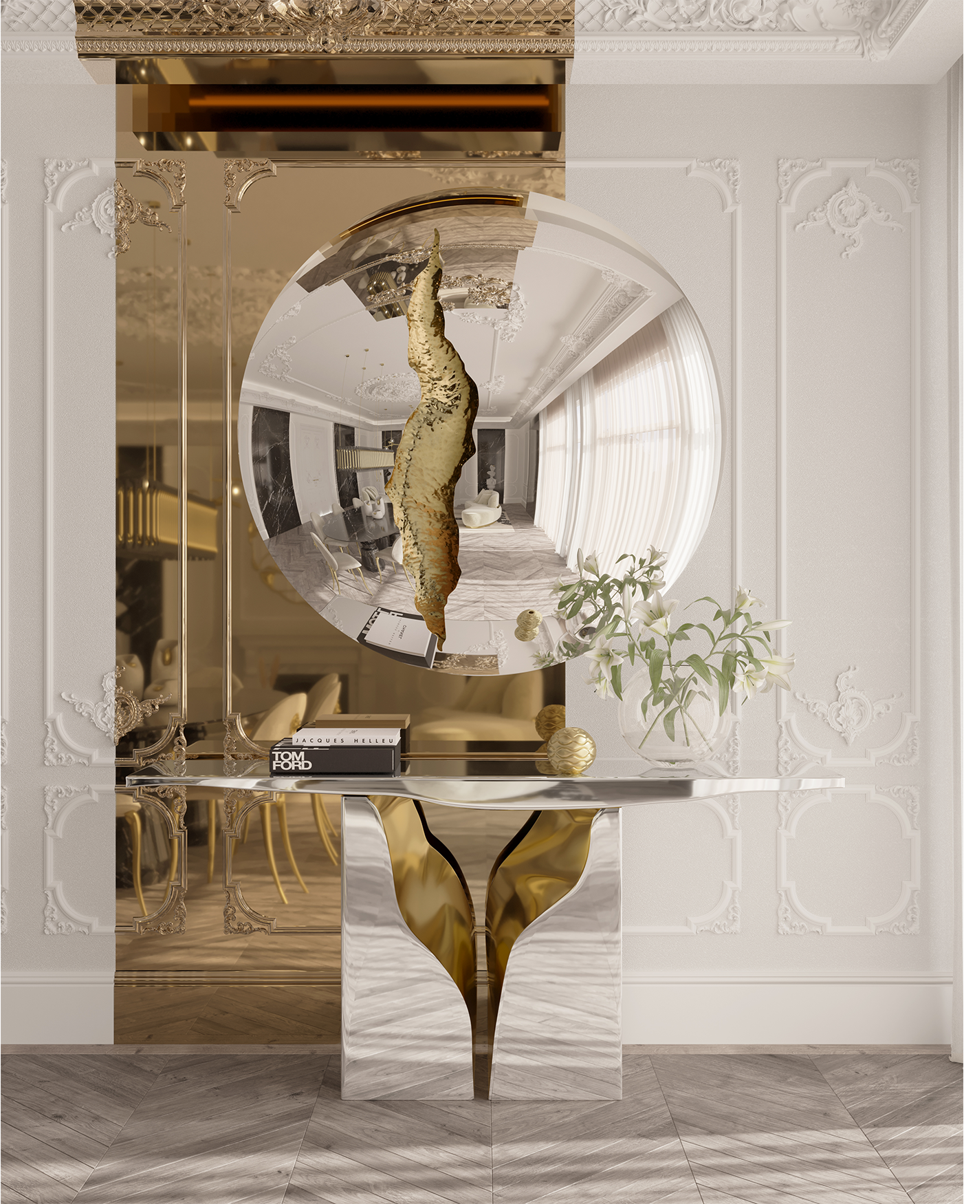 Fissure luxe wandspiegel