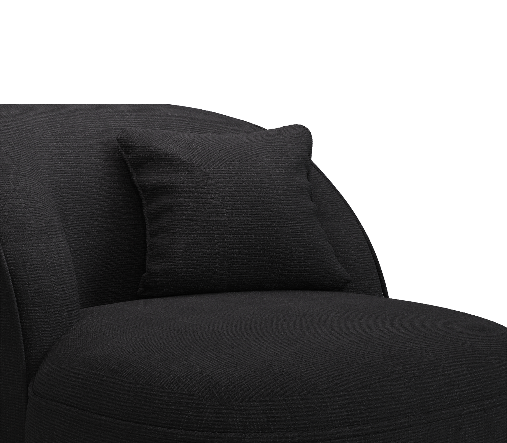 Fauteuil noir Angora Baltic
