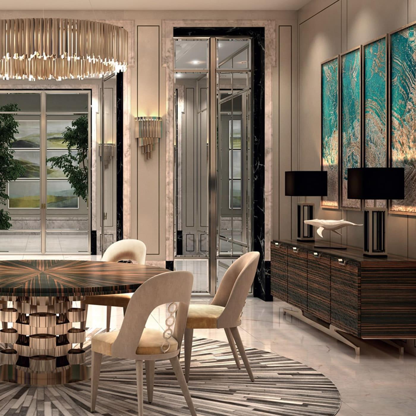 Wall Street Italiaans dressoir | Afwerking: Mat fineer | Afmetingen: B 187 × D 53 × H 78 cm