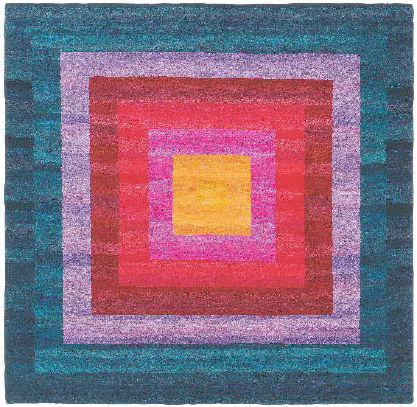 Tapis 8 Border orange et bleu | Taille: 300 × 400 cm