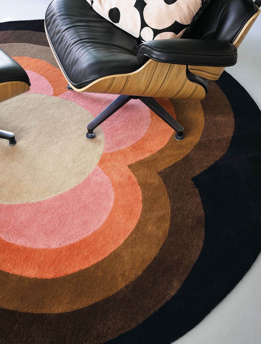 Tapis rond Sunflower rose | Taille: Ø 150 cm