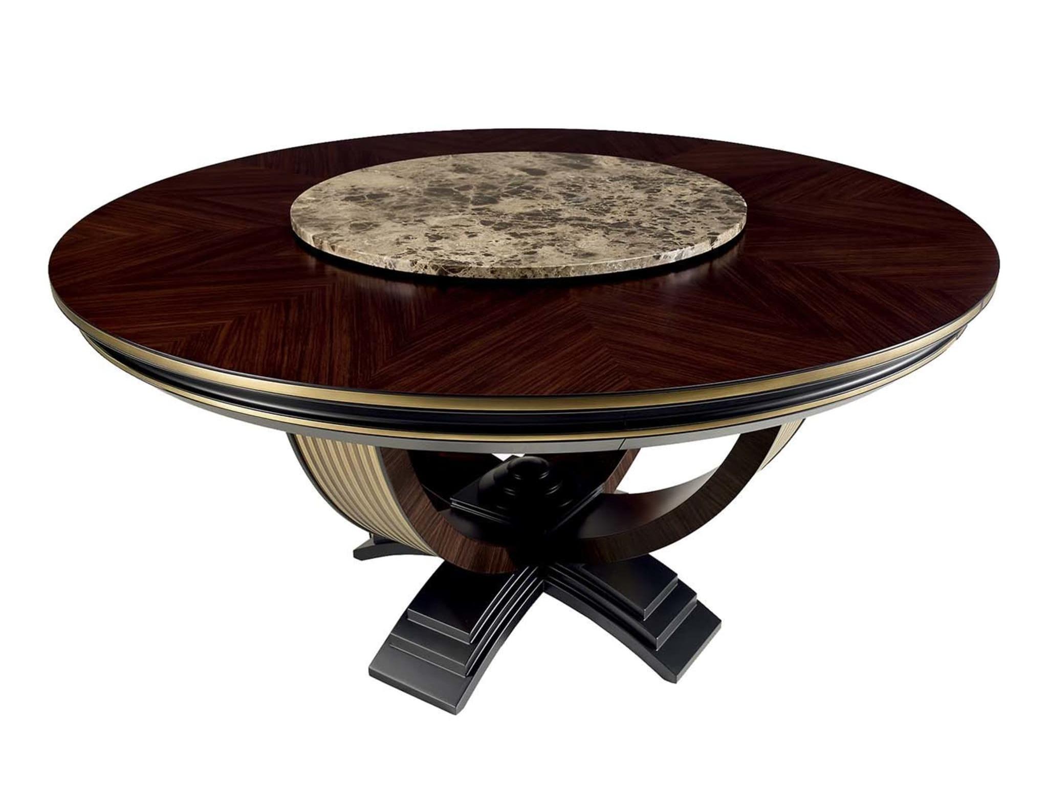 Ronde eettafel | Configuratie: Met draaiplateau Ronde eettafel | Configuratie: Met draaiplateau