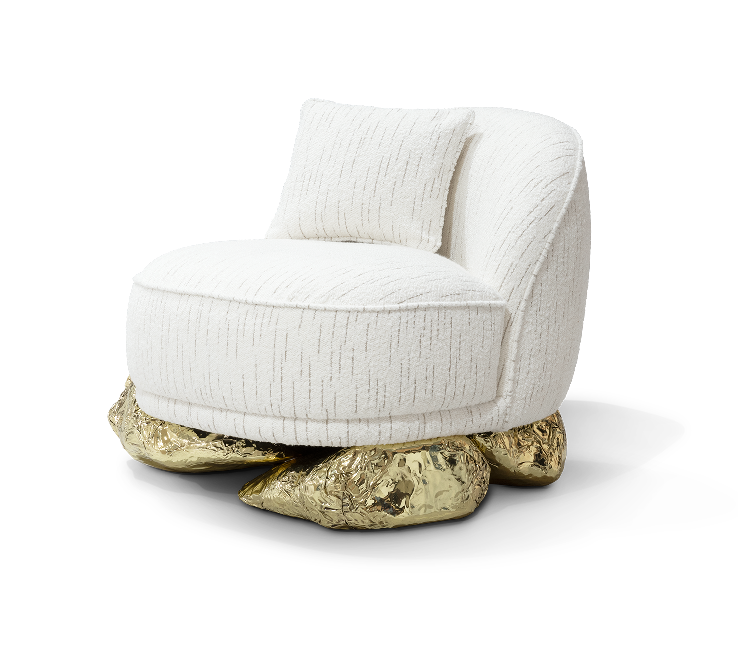 Fauteuil blanc Angora
