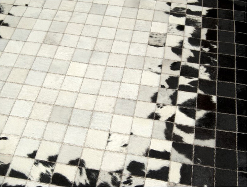 Tapis en peau de vache Mosaic | Taille: 60 × 120 cm