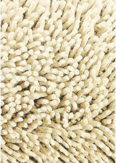 Tapis Gravel à poils longs en laine feutrée ivoire | Taille: 140 × 200 cm