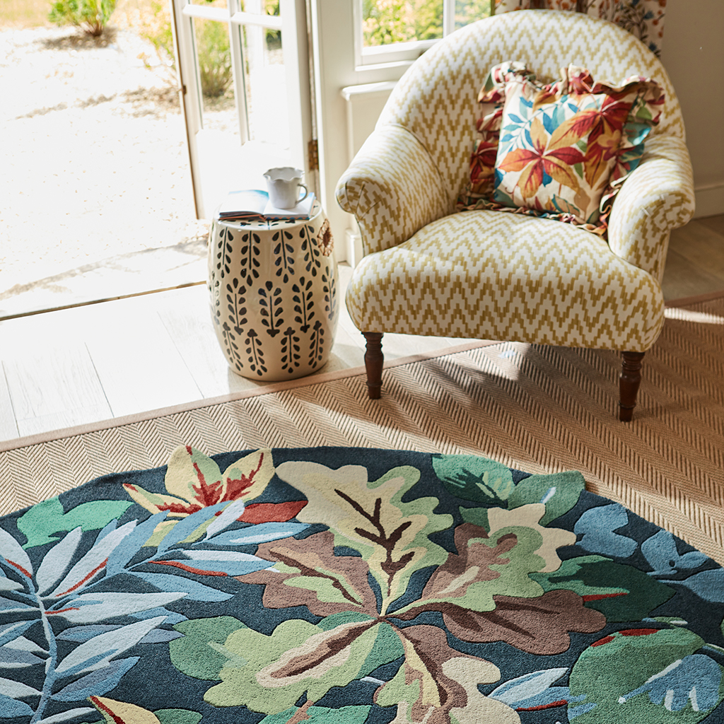 Tapis Robin’s Wood vert forêt | Taille: Ø 200 cm