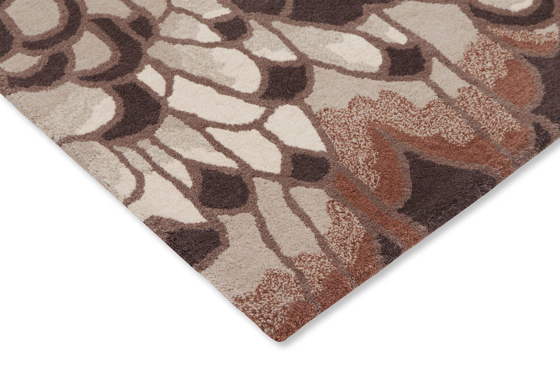 Feathers naturel tapijt | Maat: 250 × 350 cm