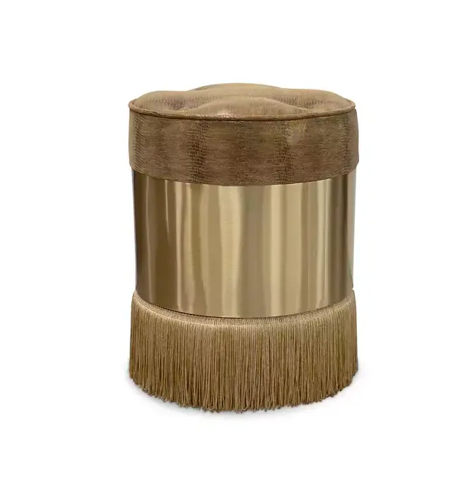 Tabouret Olivia en cuir
