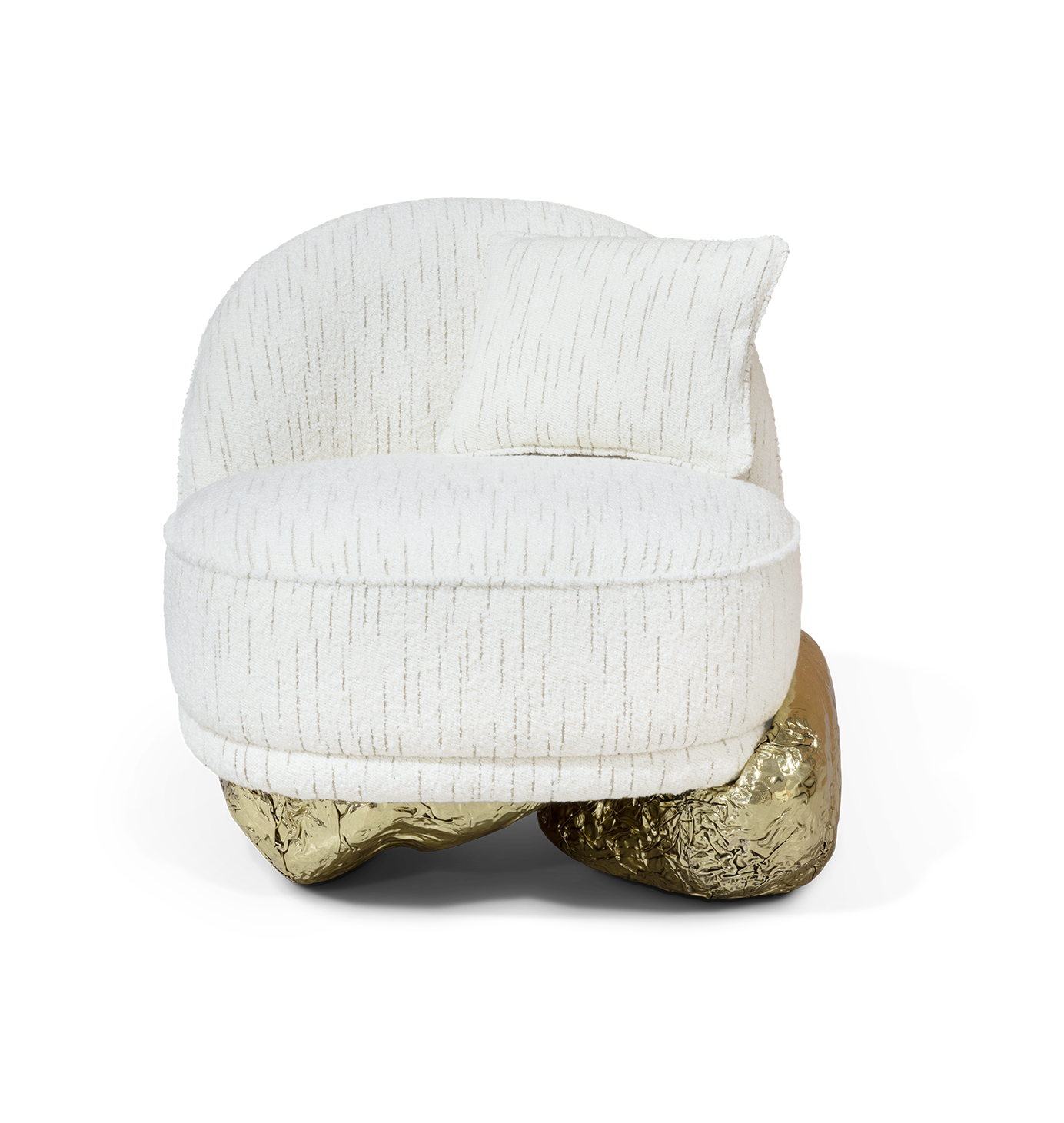 Fauteuil blanc Angora II