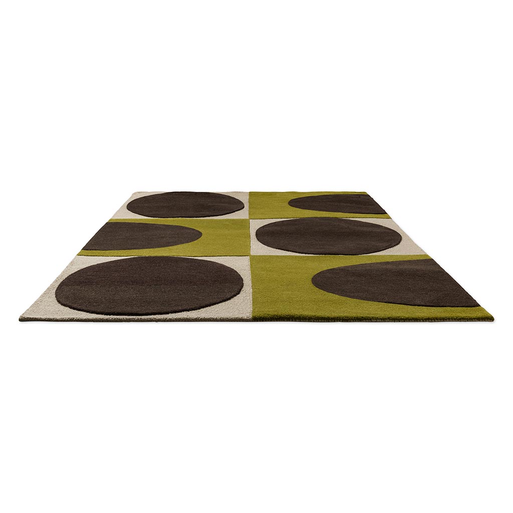 Spot Square walnoot korstmos premium vloerkleed