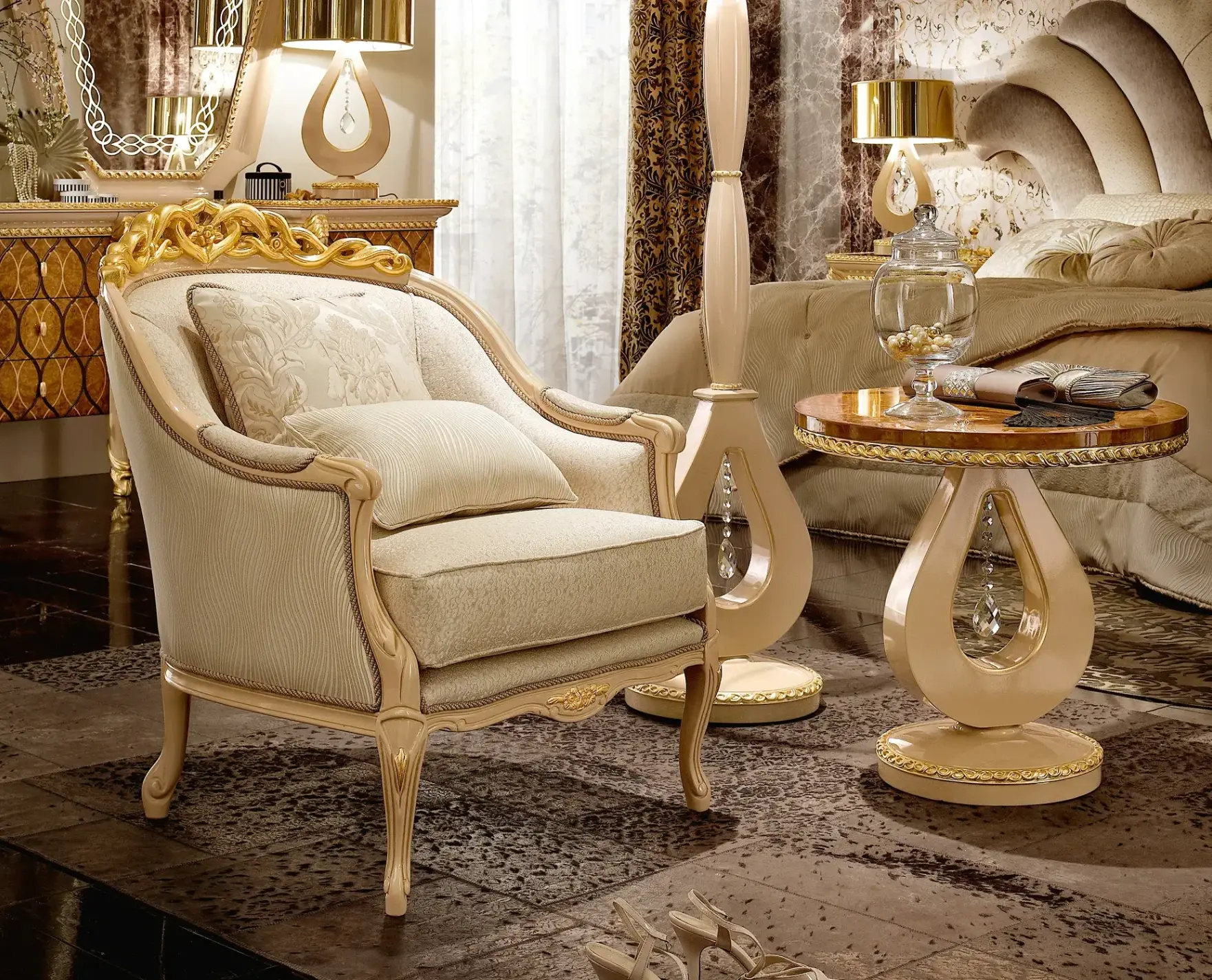 Harmony luxe stoel met armleuningen