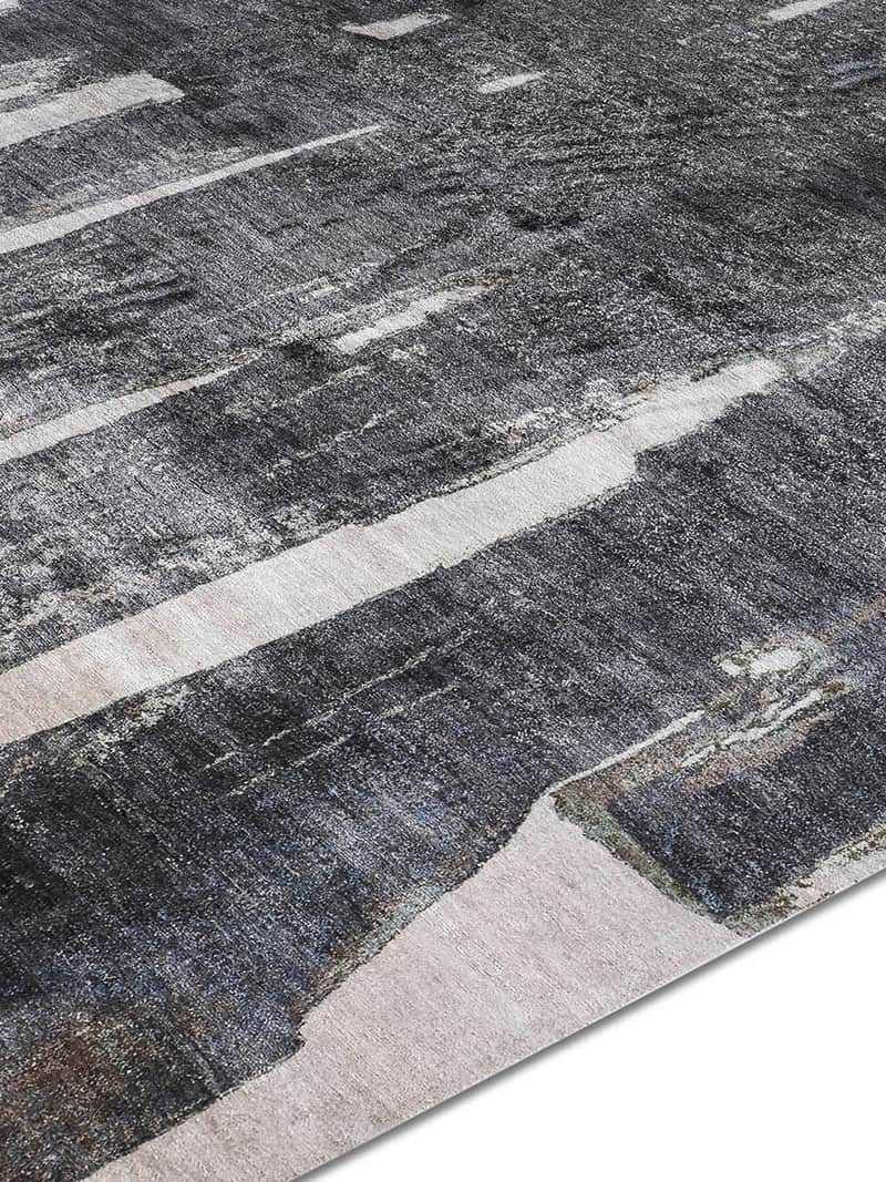 Tapis tissé main Black on Beige | Taille: 250 × 300 cm