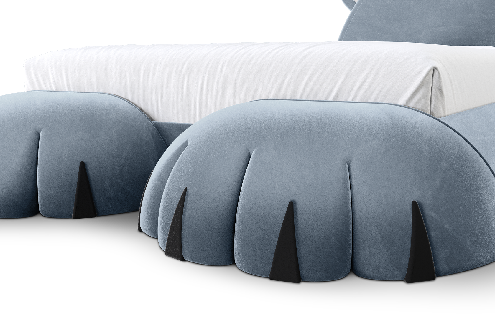 Pluizige welp bed