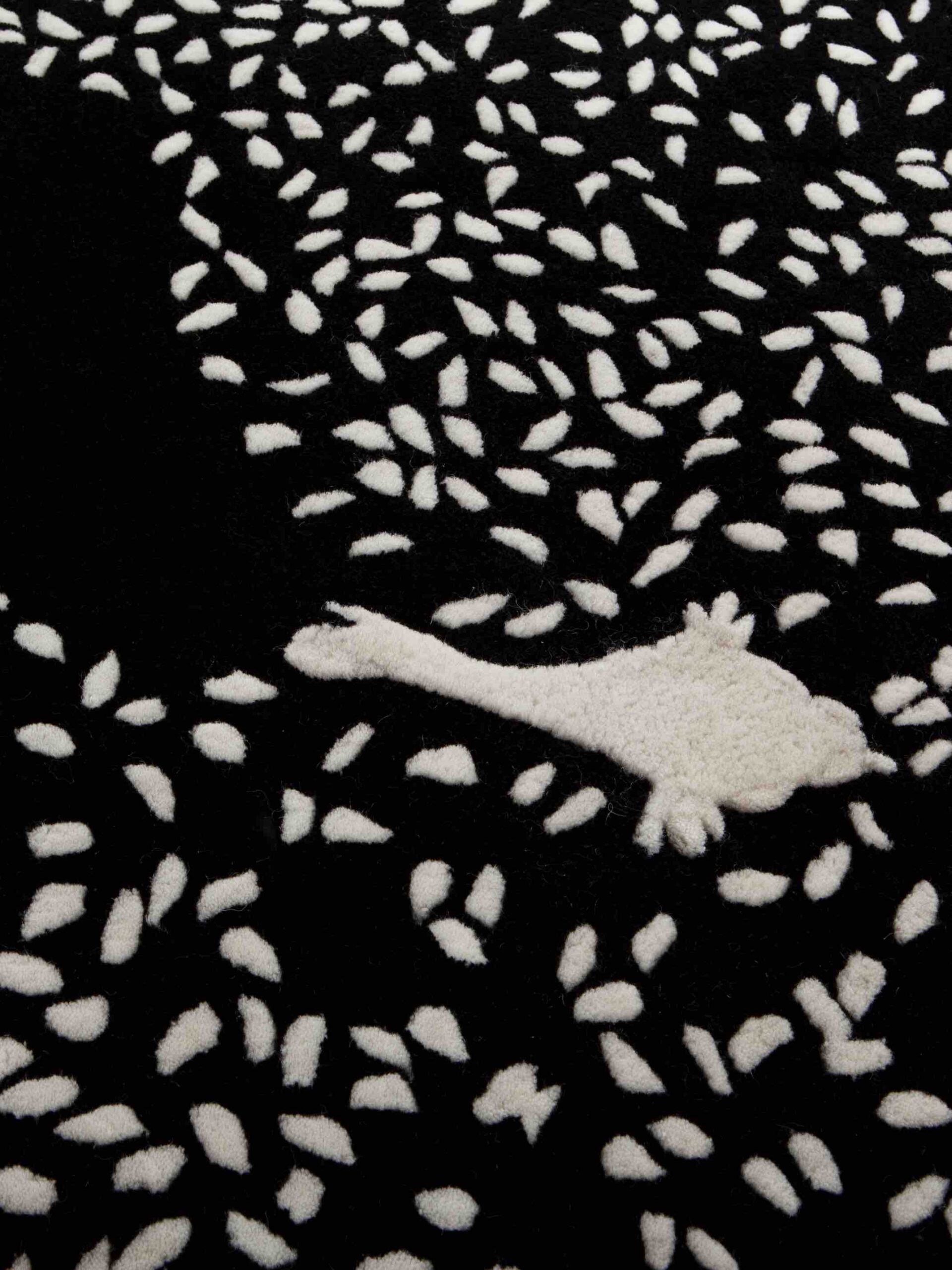 Tapis rond bleu Losanghe Ubriache