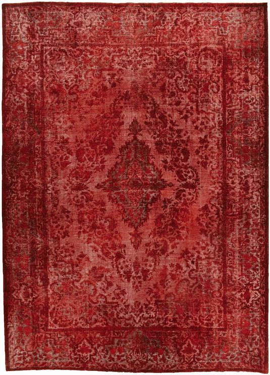 Rood vintage vloerkleed