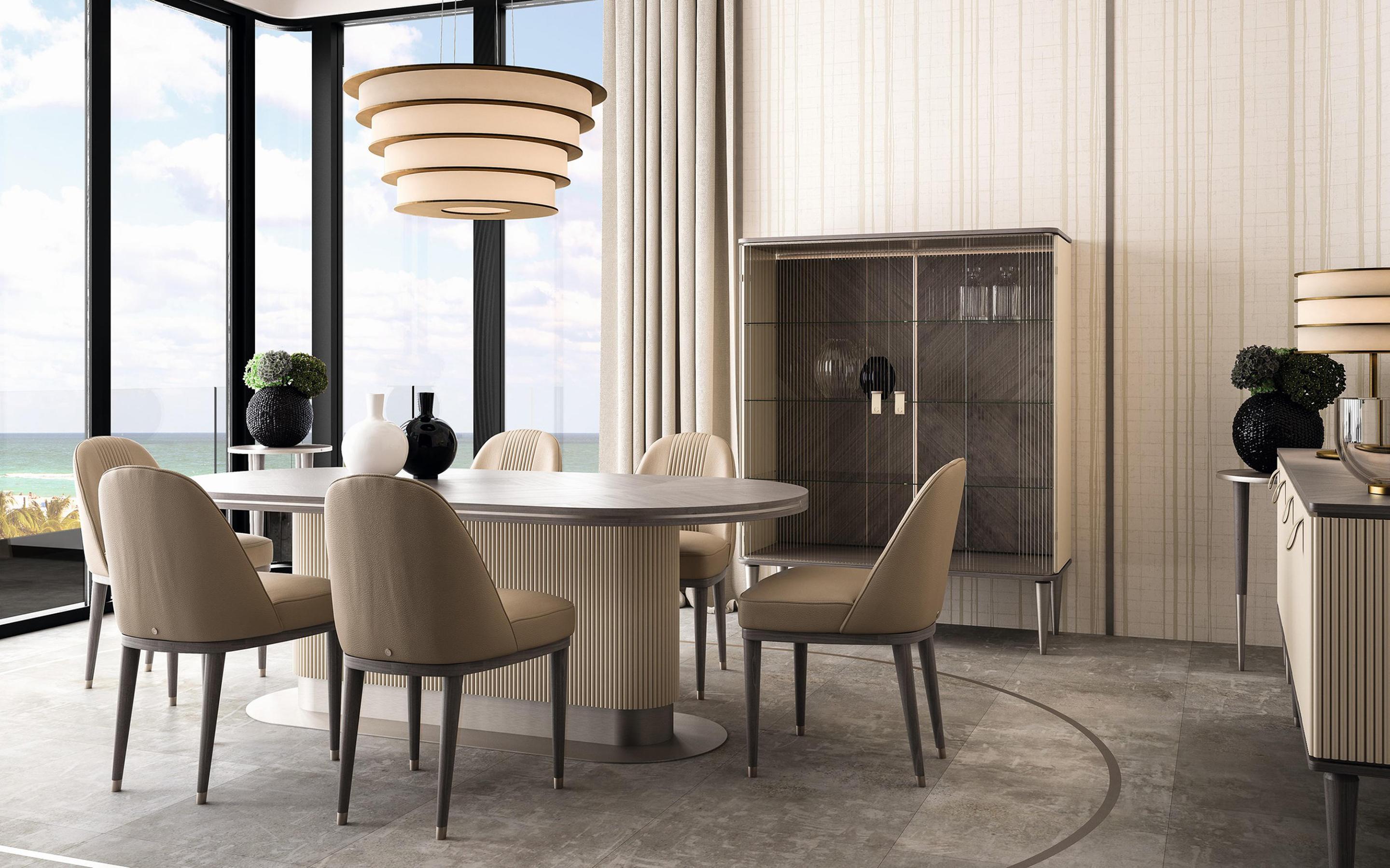 Cocoon Royal ovale tafel | Tafelblad: Houten | Afmetingen: B 250 cm