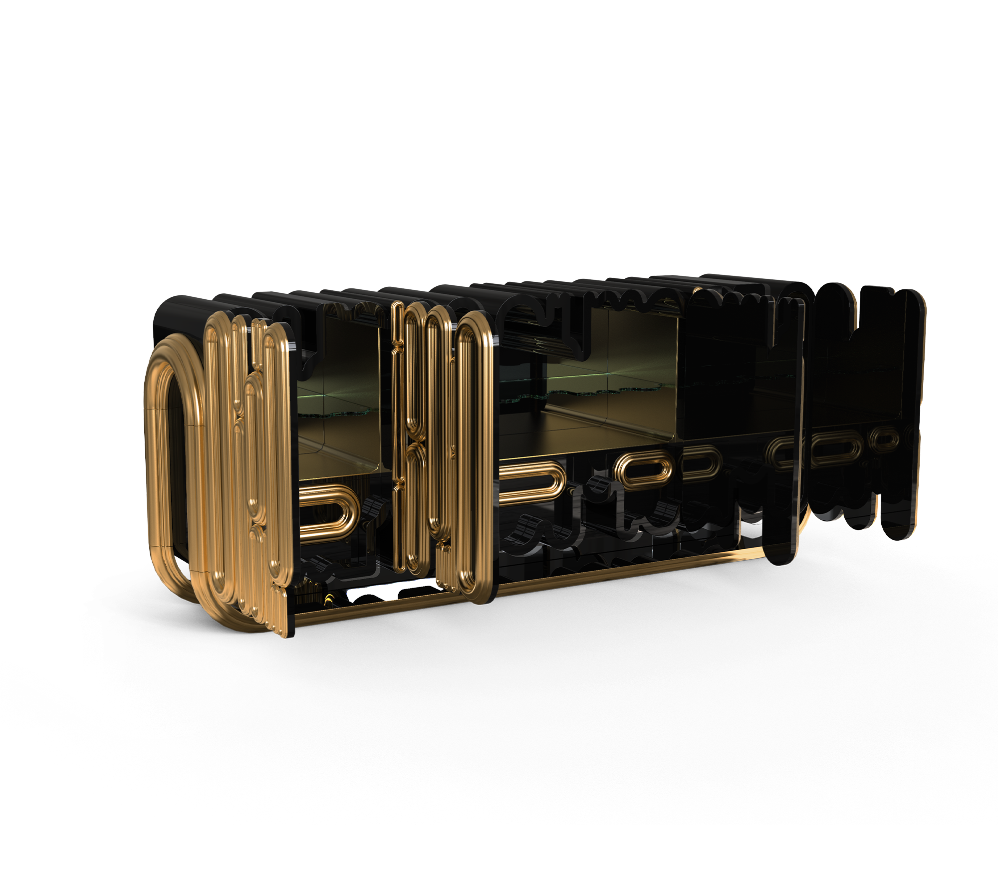 Ellipse goud dressoir