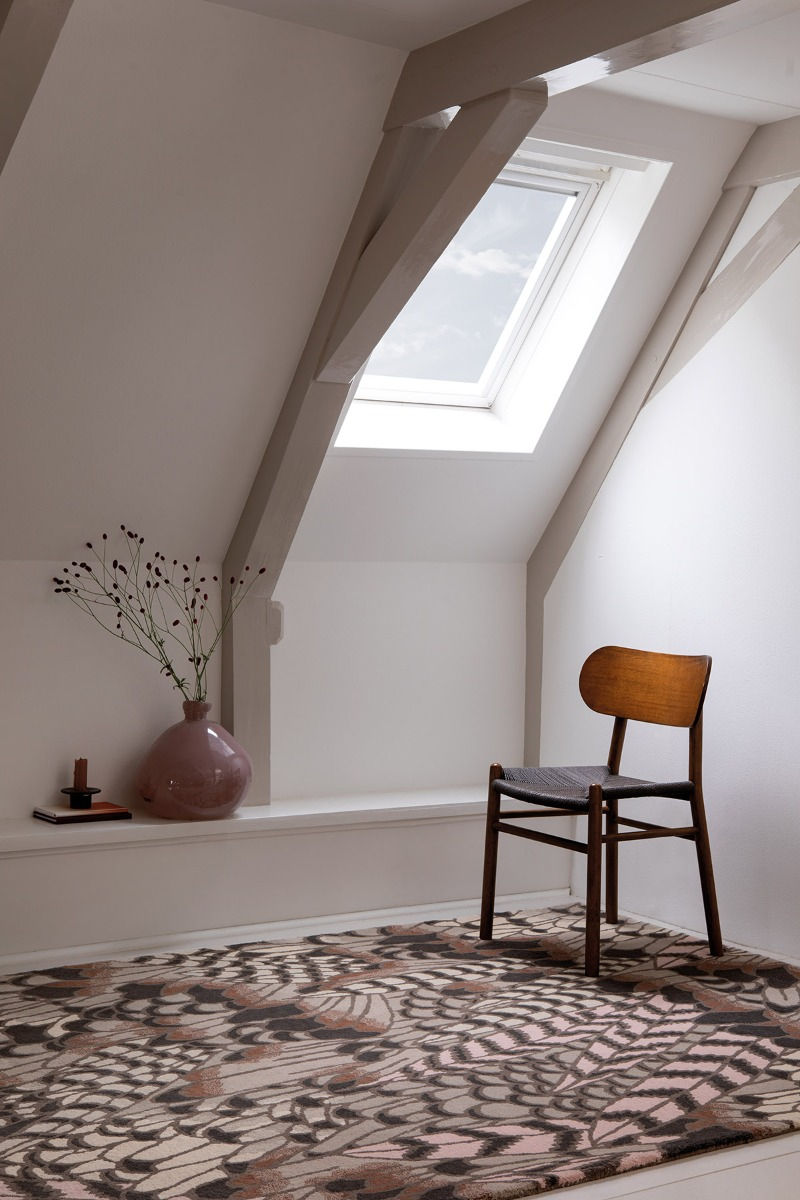 Feathers naturel tapijt | Maat: 250 × 350 cm