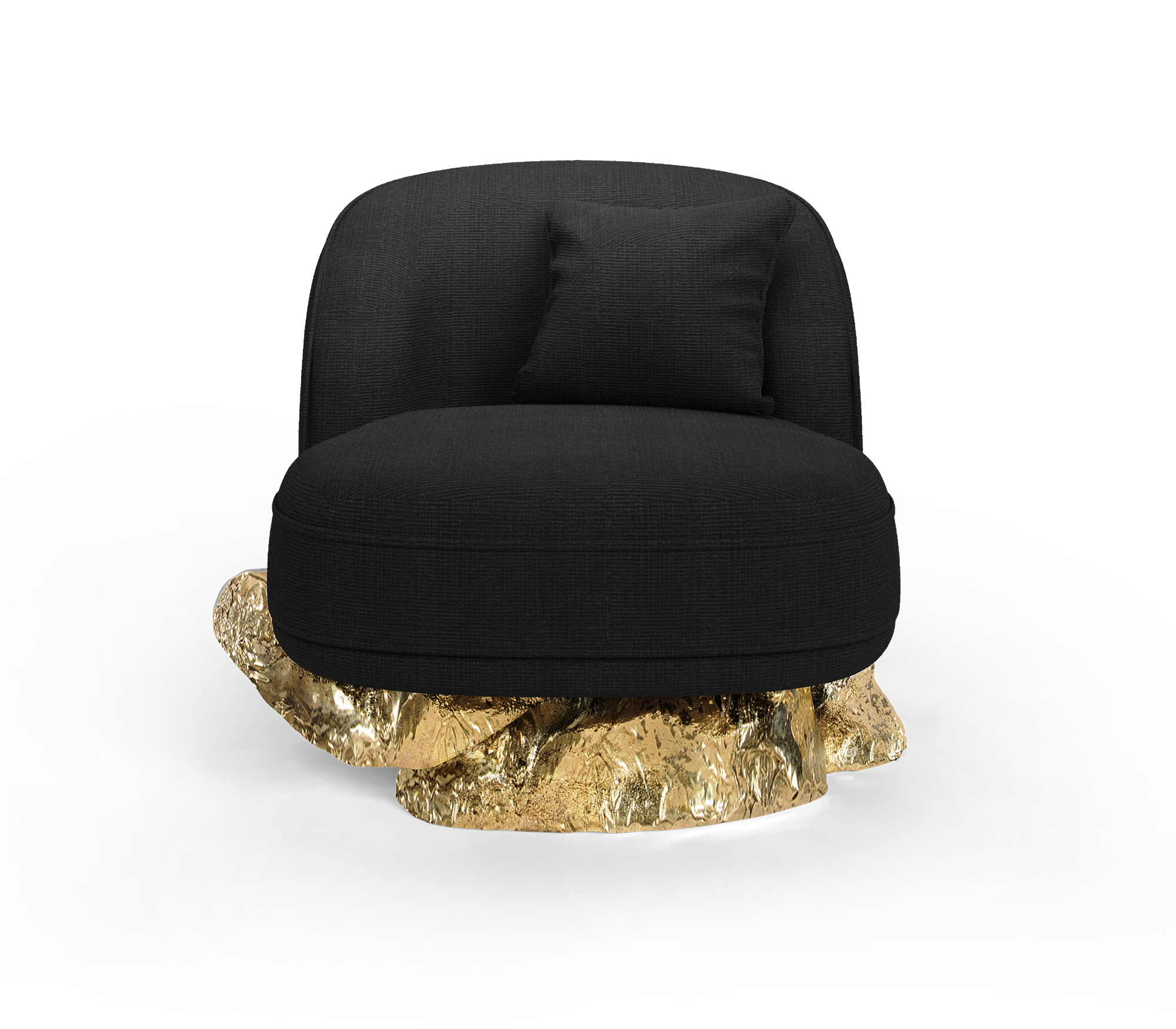 Fauteuil noir Angora Baltic