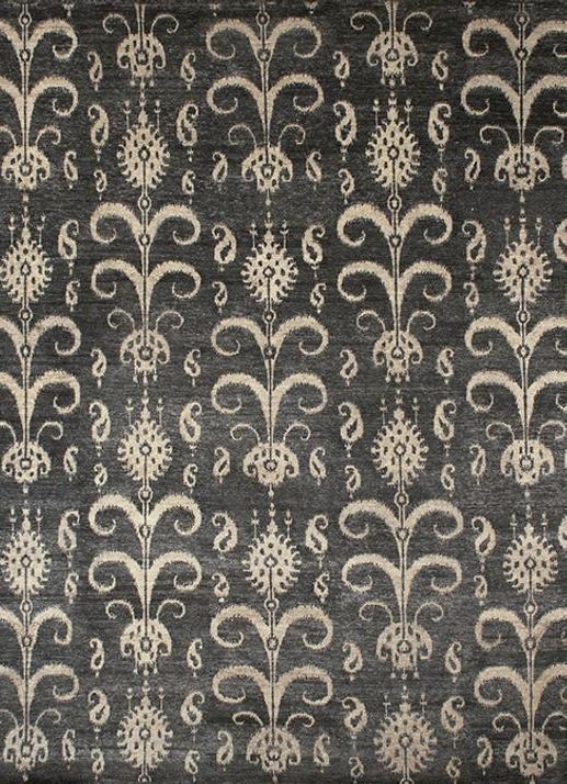 Tapis noué à la main Ikat laine