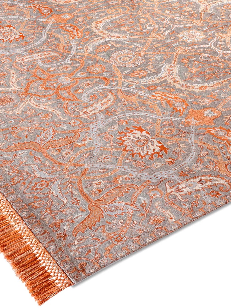 Tapis de luxe noué à la main Heriz cuivre