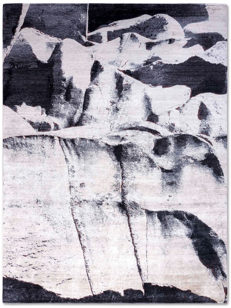 Tapis noué à la main Black & White | Taille: 300 × 400 cm