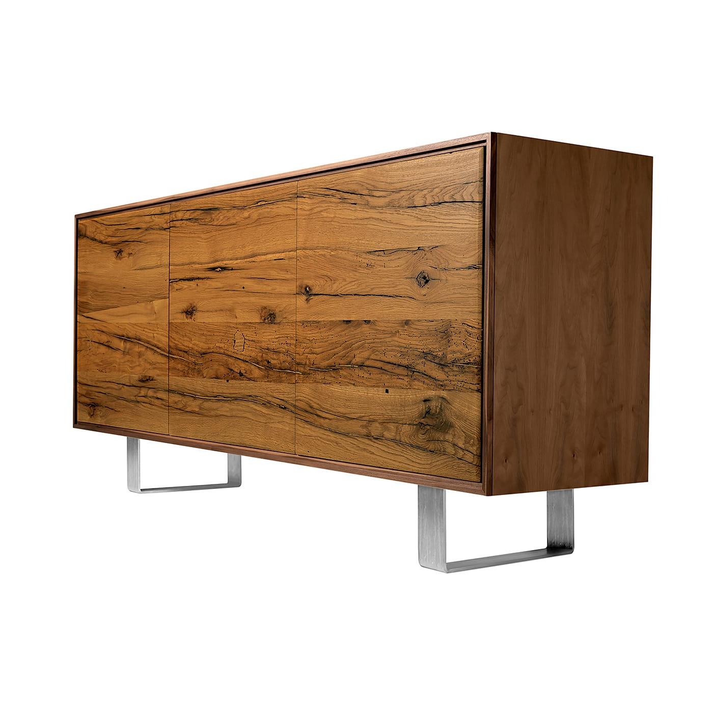 Materia antiek eiken 3-deurs dressoir | Configuratie: 3-Doors