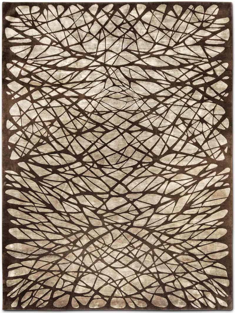 Dresden bruin handgeknoopt tapijt | Maat: 122 × 183 cm