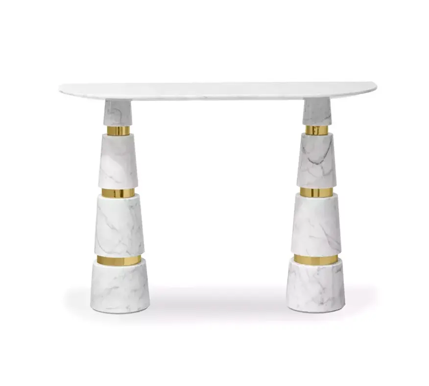 Console Avalanche en marbre Carrara