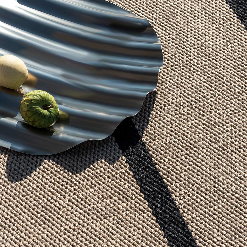 Deck houtskoolzwart outdoor vloerkleed