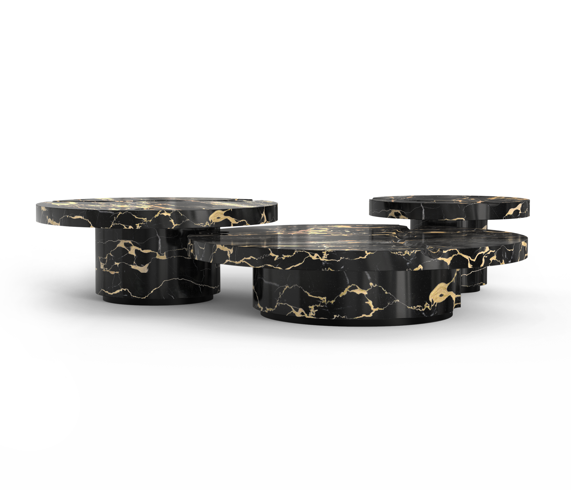 Dominion Portoro marmer 3-delige centertafelset
