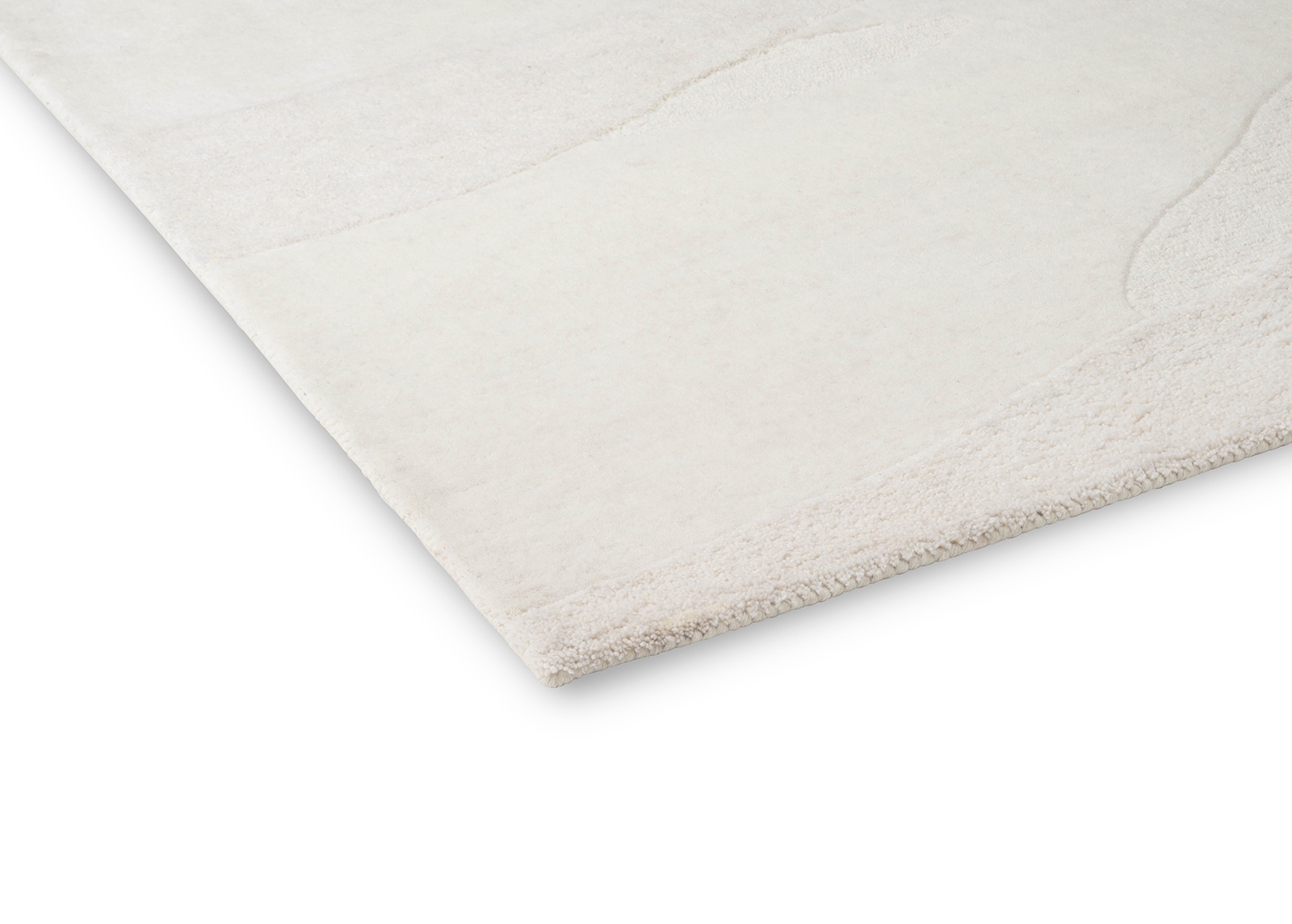 Tapis Decor Scape blanc laine | Taille: 250 × 350 cm