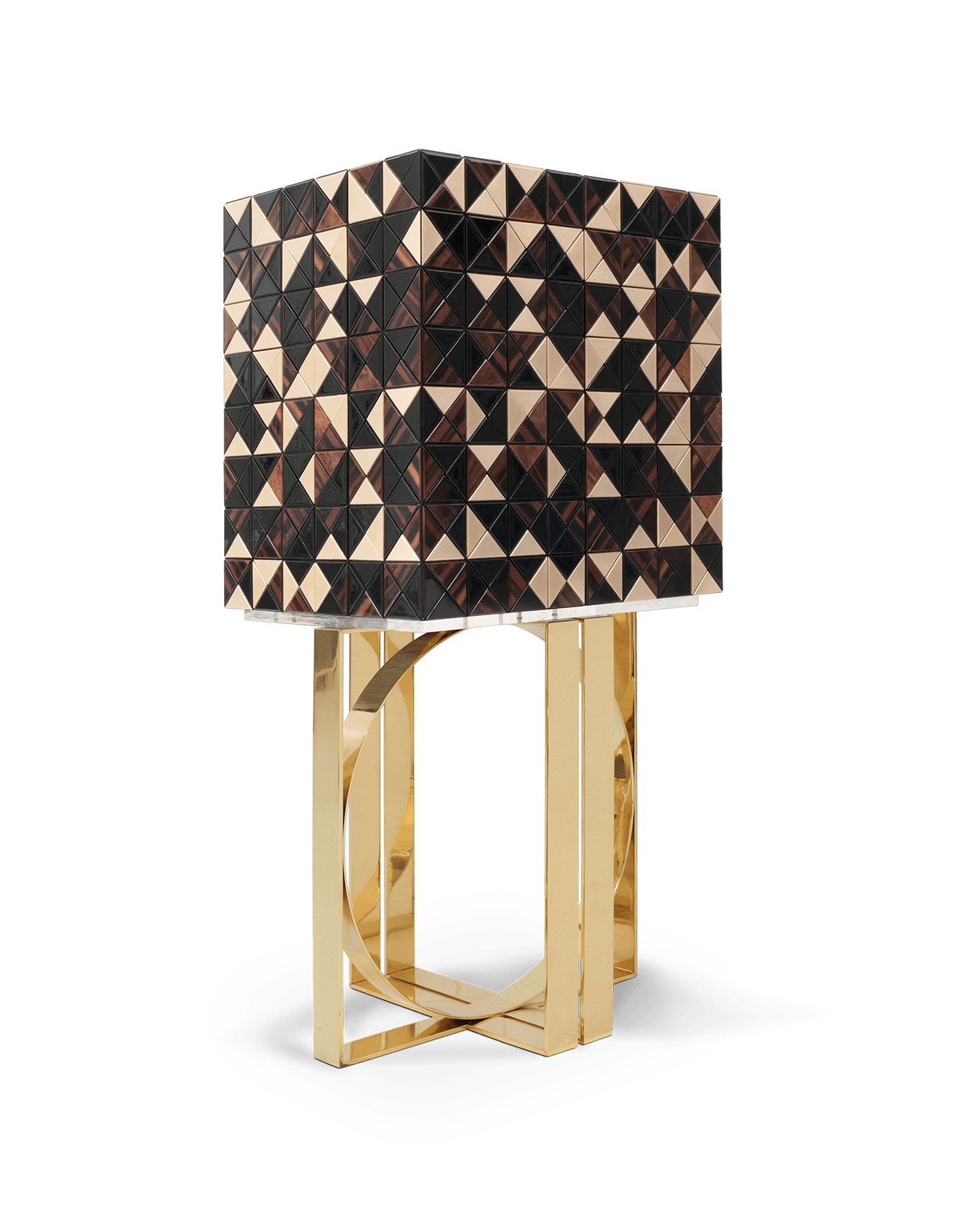 Mosaic walnoot kast