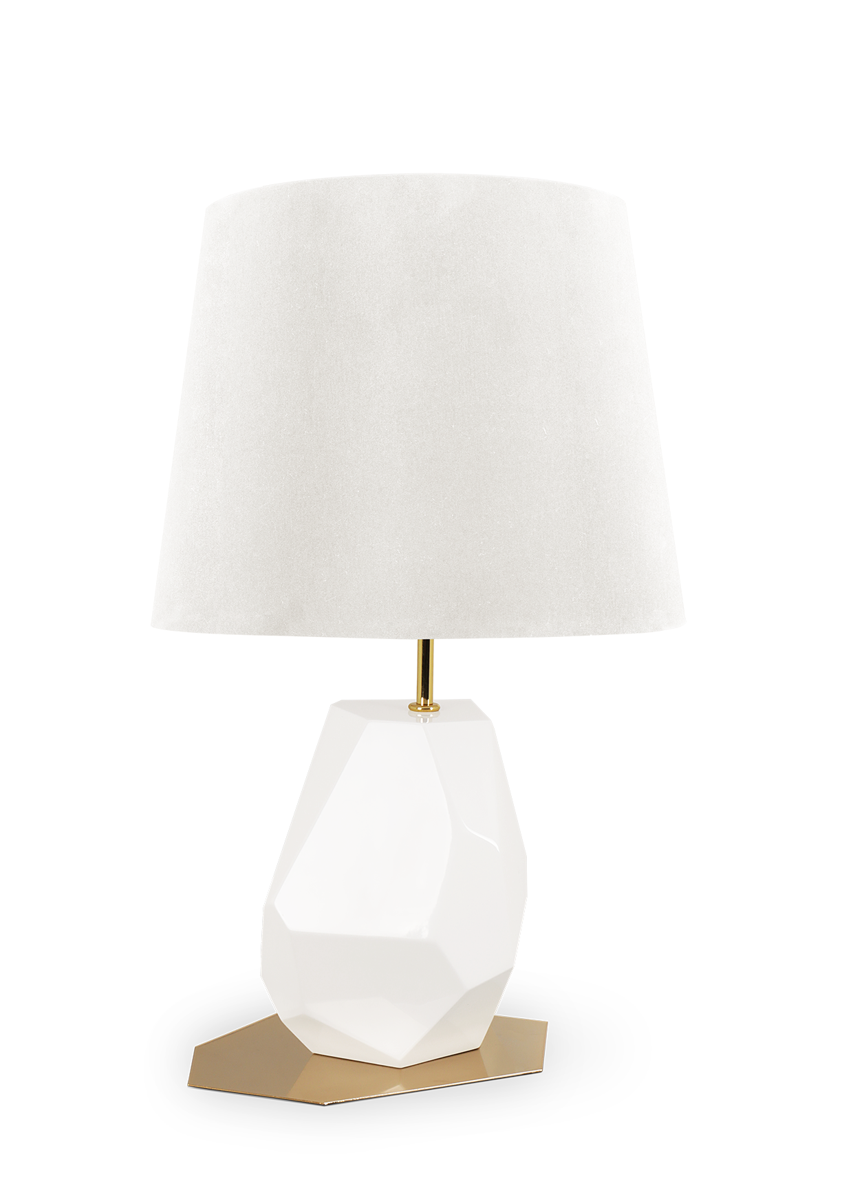 Petite lampe de table Essence blanche