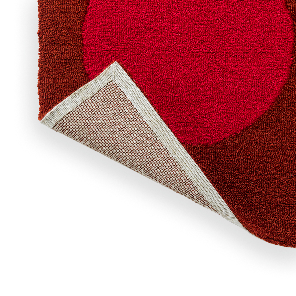 Tapis d’extérieur Festival Dots rouge | Taille: 250 × 350 cm
