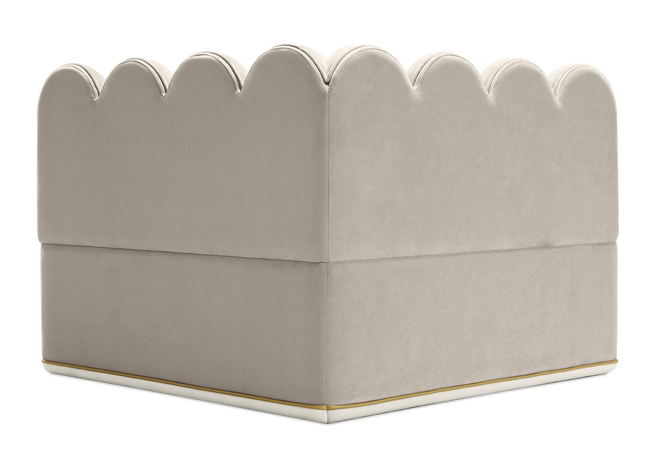 Pluizige wolk snoep bank