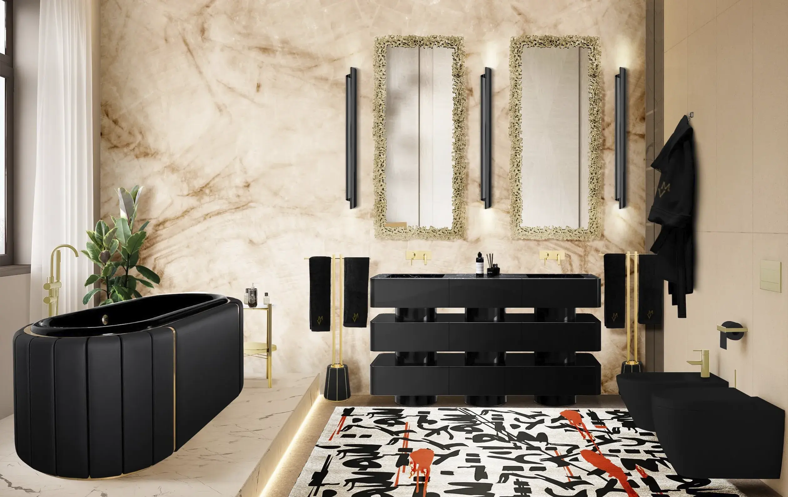 Regal Soak zwart bad