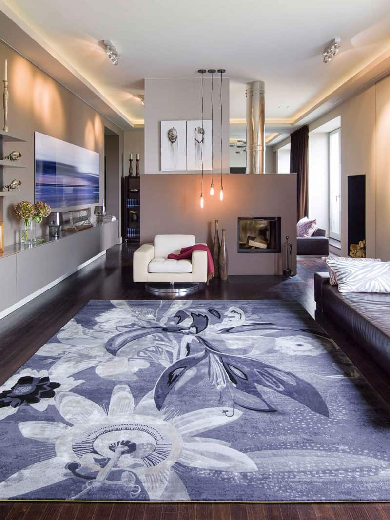 Tapis tissé main Red Flower | Taille: 250 × 300 cm