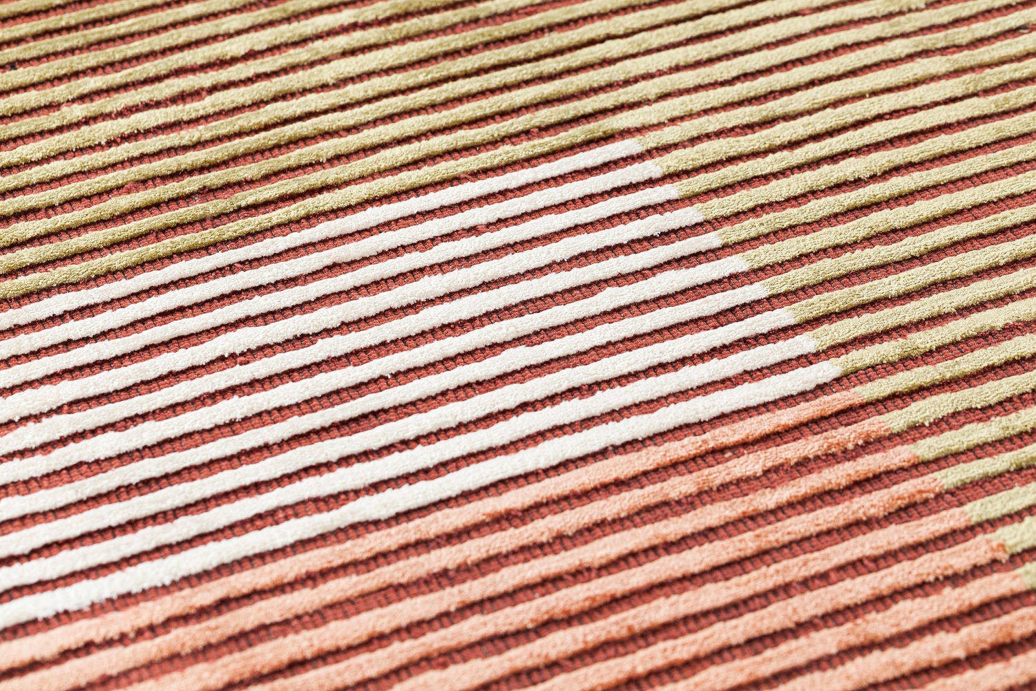 Hand-loom viscose Lines vloerkleed