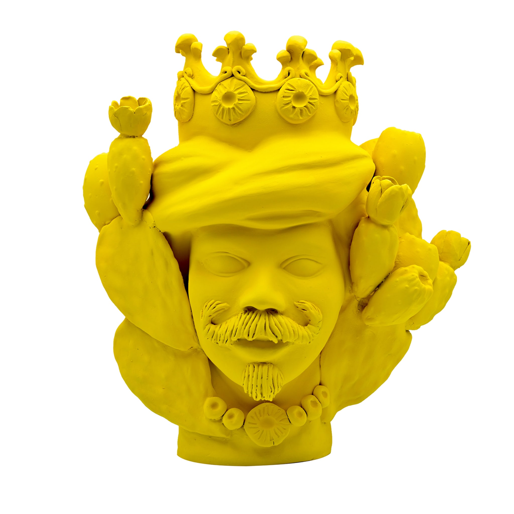 Sculpture jaune mate Moorkop