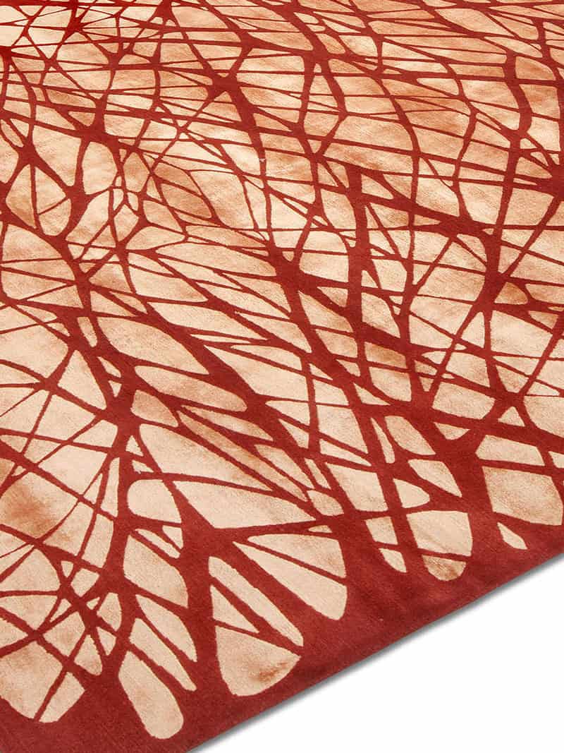 Tapis noué à la main Dresden orange | Taille: 122 × 183 cm