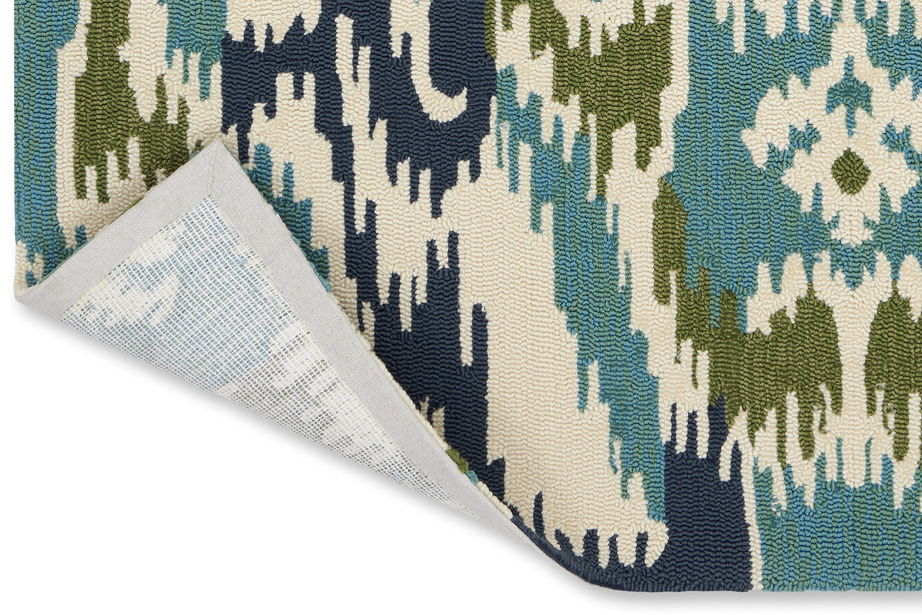 Tapis d’extérieur Ixora Emera/Palm/Chartr | Taille: 160 × 230 cm