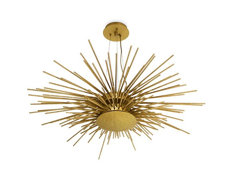 Zon messing hanglamp