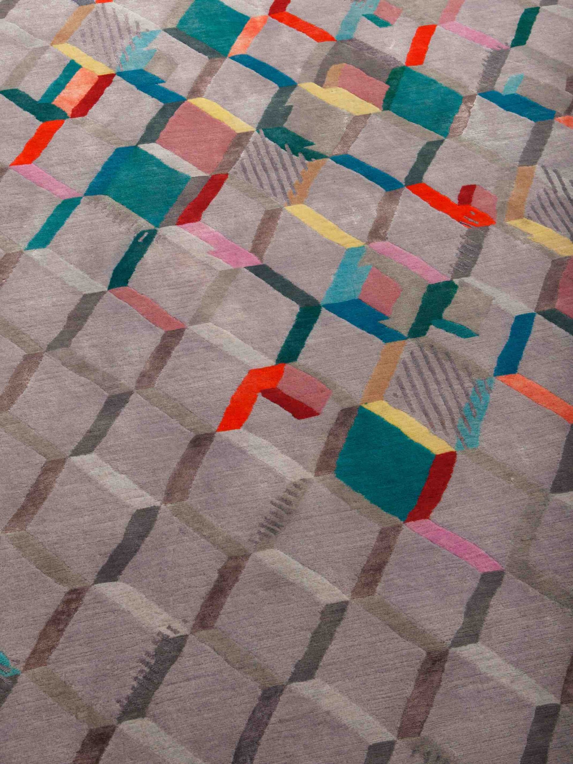 Tapis tissé main Labyrinth