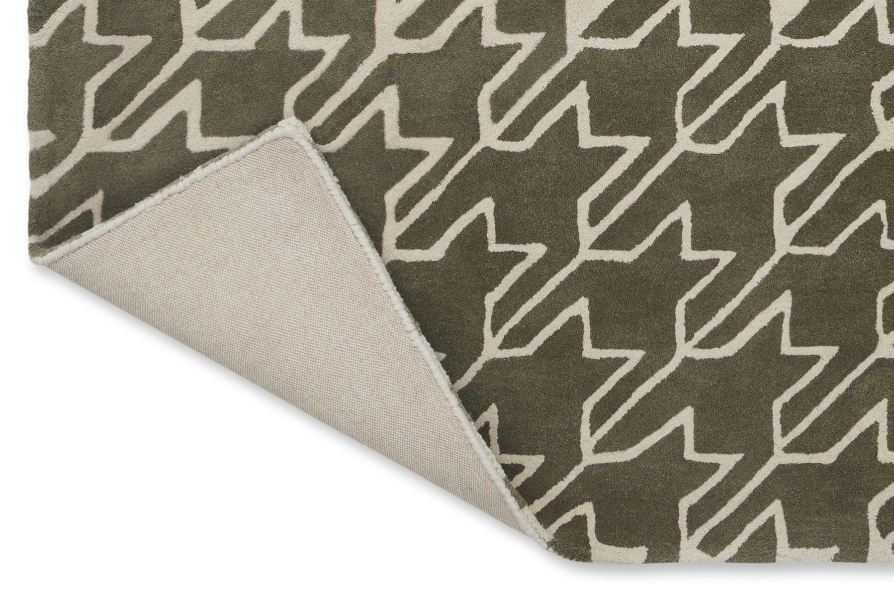 Tapis pied-de-poule gris | Taille: 200 × 280 cm