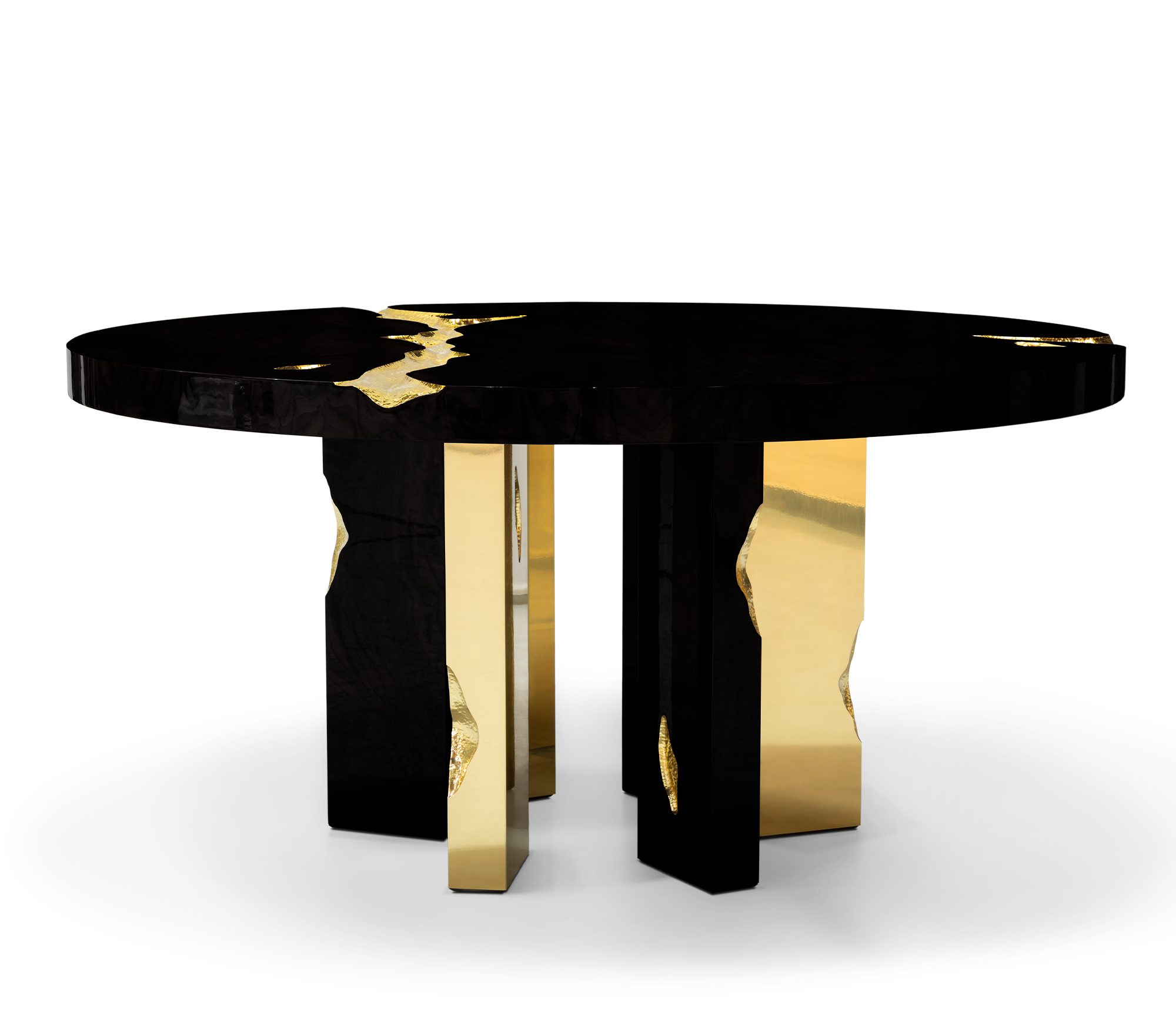 Dominion ronde zwarte eettafel