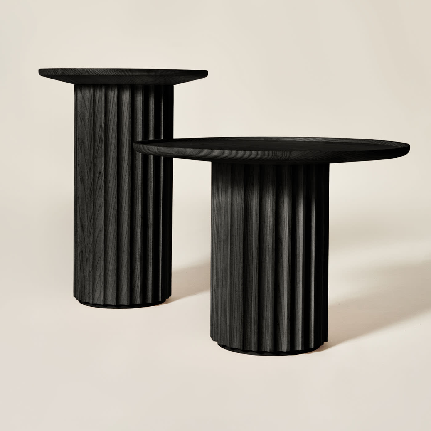 Capitello zwarte salontafel | Afmetingen: Ø 40 cm Capitello zwarte salontafel | Afmetingen: Ø 40 cm