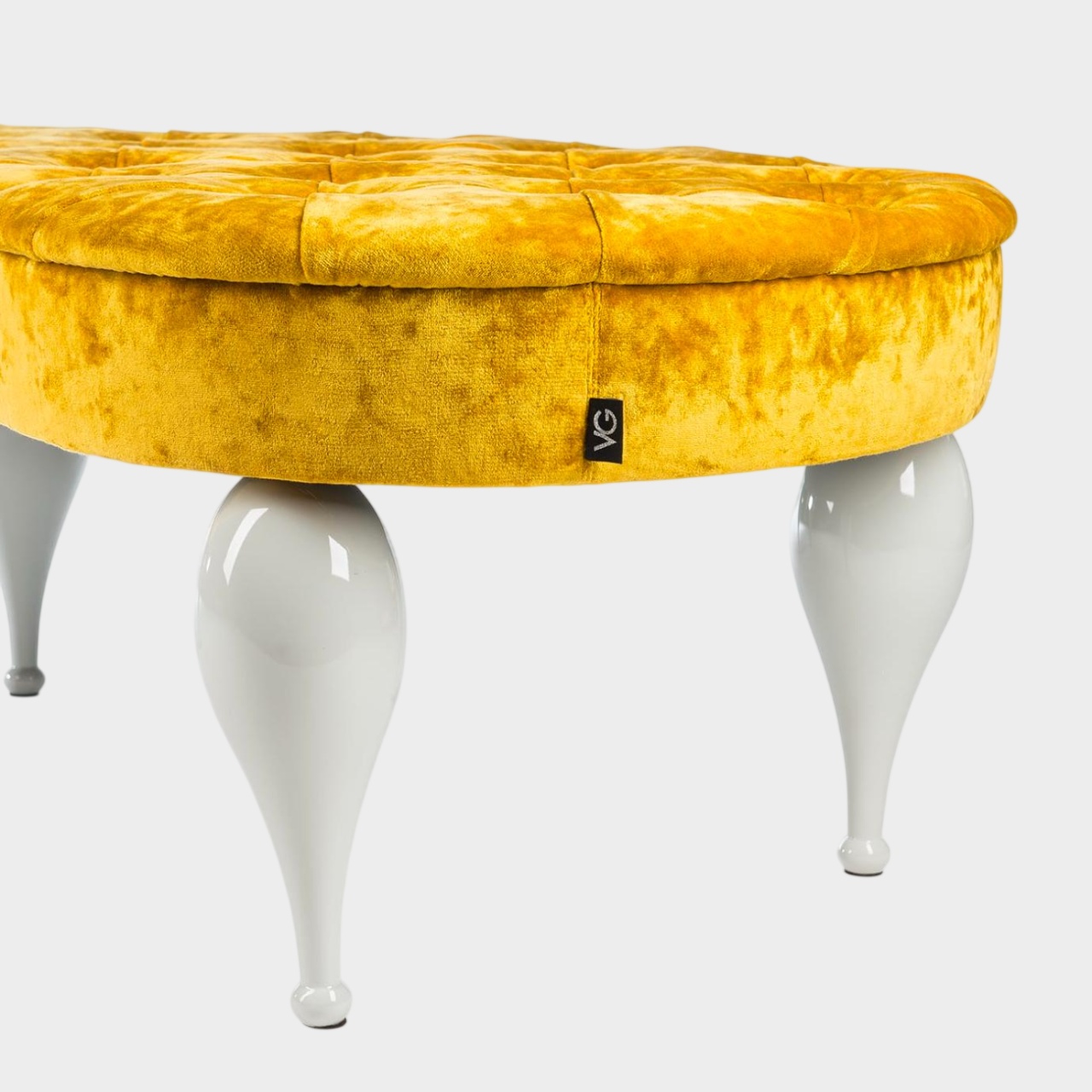 Banquette jaune moutarde Carlos
